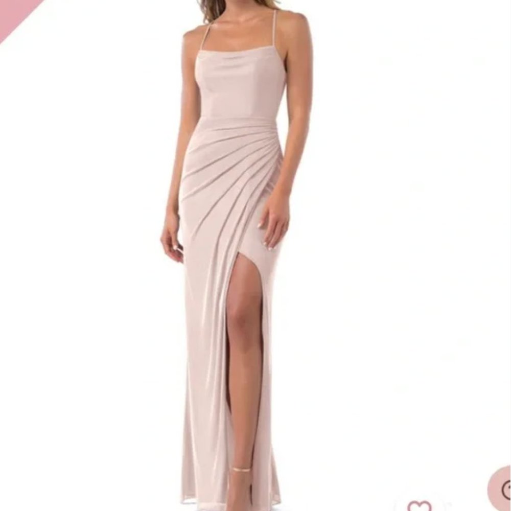 Azazie Kalea Dress Size 4 Dusty Rose